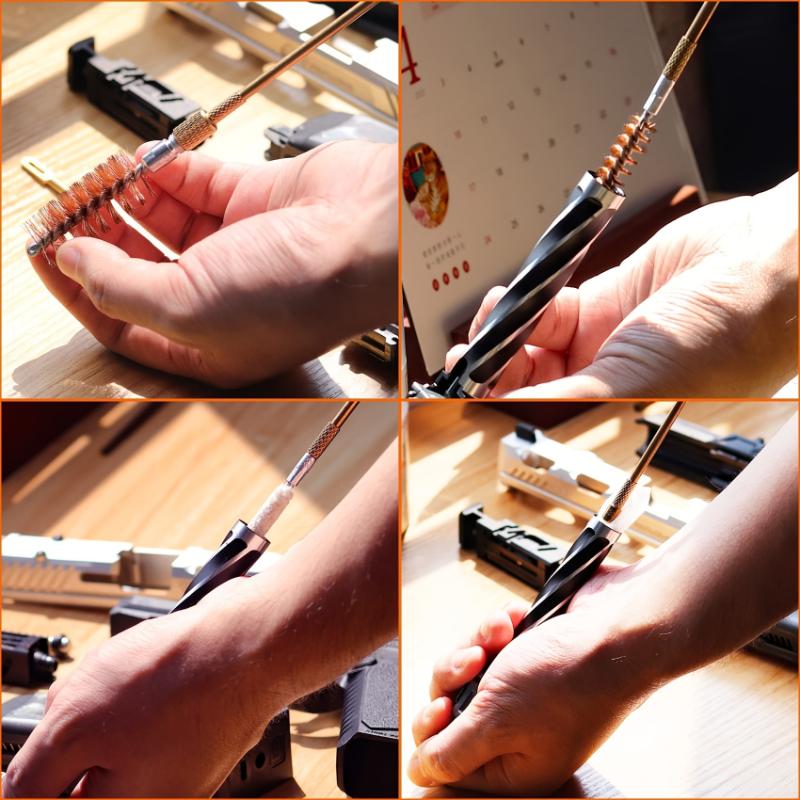 Набор для ухода за оружием класса люкс — усовершенствованные инструменты для чистки в прочном футляре для переноски — базовый уход за охотничьими винтовками, пистолетами и ружьями