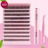 Европейские и американские 30D-100D Реалистичные густые подкрученные накладные ресницы - Индивидуальные одиночные пучки