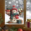 Creative Flower Gifts Snowman Snowflake Glass Window Display Home Beautification and Decoration Window Stickers
