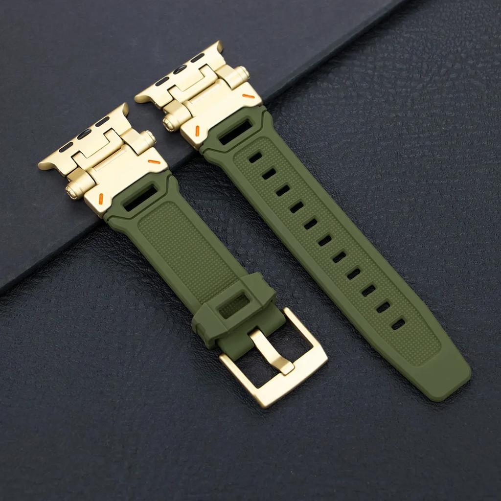 Силиконовый спортивный ремешок для Apple Watch Ultra 49 мм 45 мм 42 44 мм Резиновый ремешок для iWatch Series 9 8 7 se 6 5 4 ultra 2 49 Correa