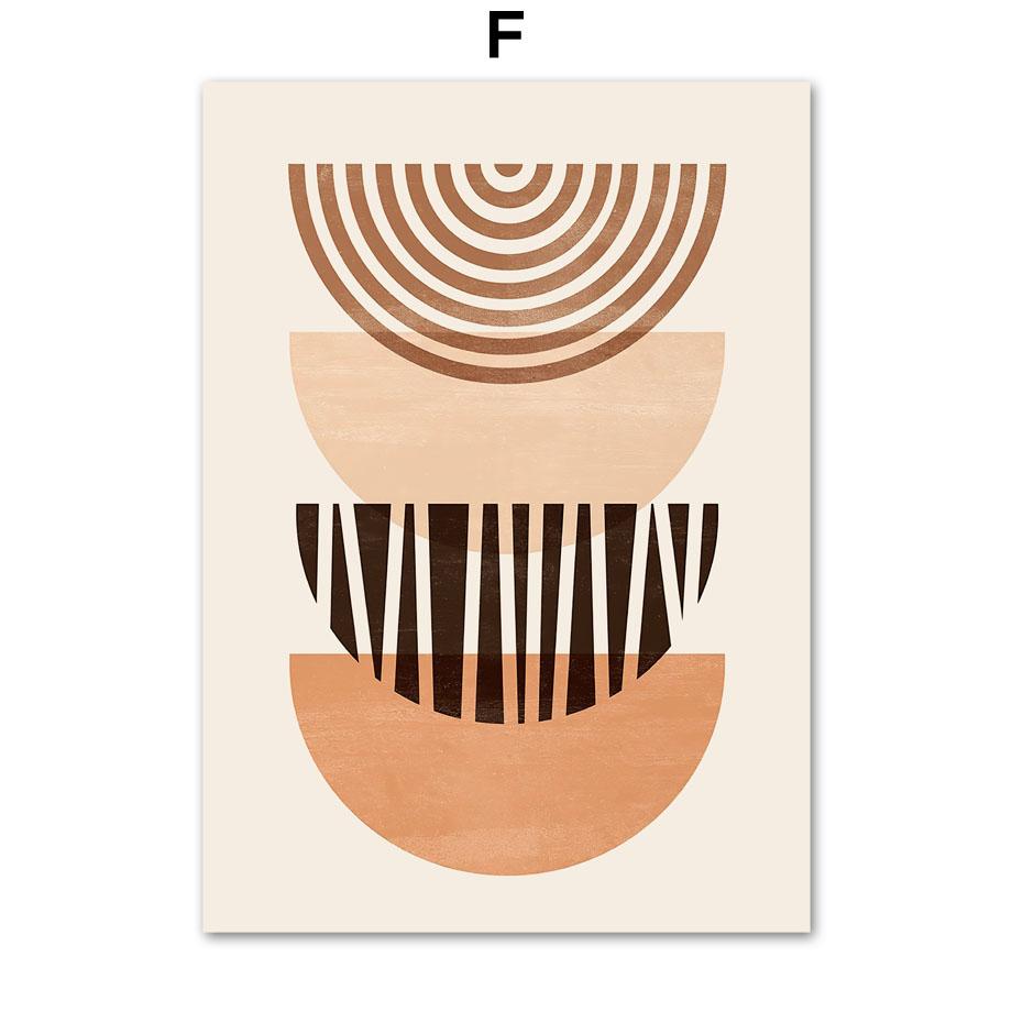 Бохо абстрактные геометрические солнце луна лист минимальные ботанические постеры и принты галерея настенная живопись на холсте Эстетический декор комнаты