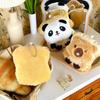 Cartoon Toast Bread Kapibala Panda Pendant Plush Toy Capybara Doll Bag Hanging Rag Doll