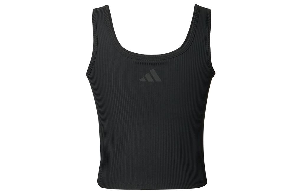 adidas Майки Женские Черные С Круглым Вырезом Другие KE5797