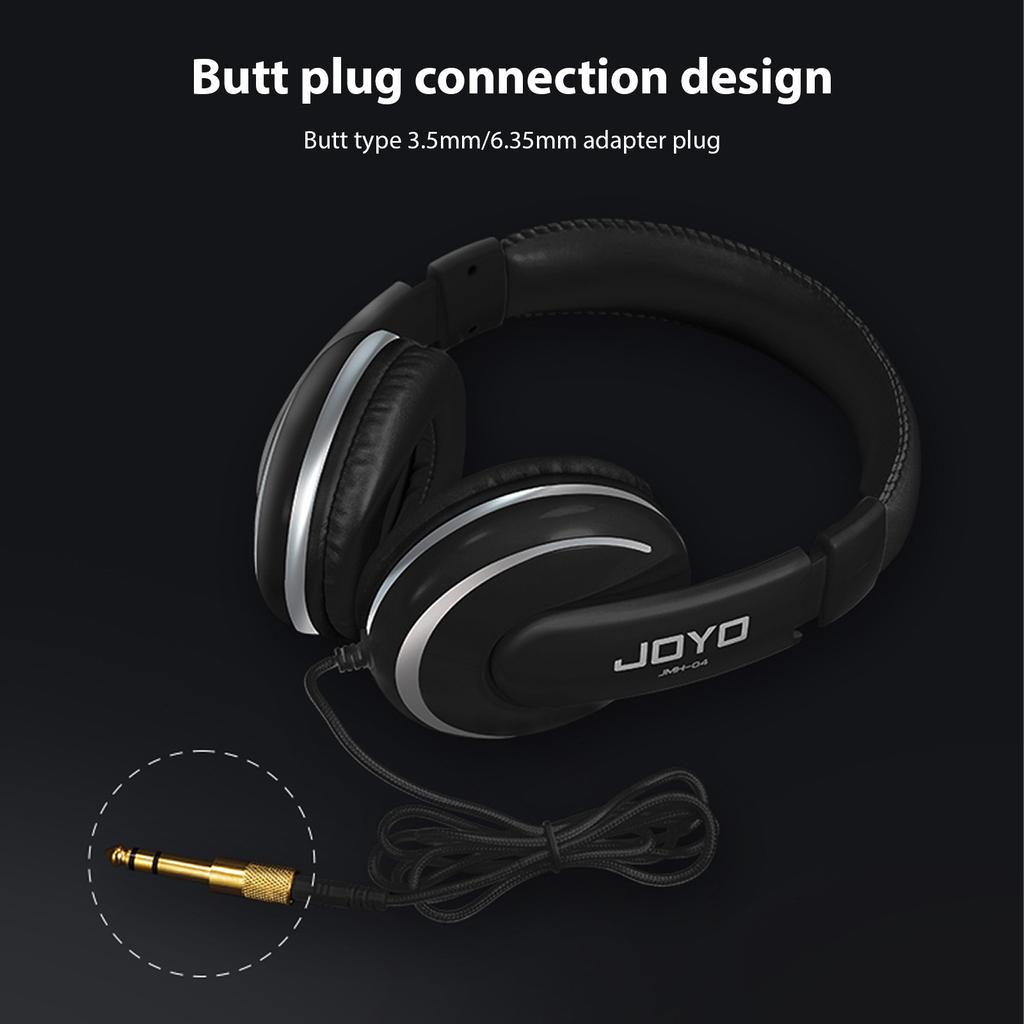 JOYO Over Ear Headphone Wired Headphones Stereo Sound Headsets 40mm Driver Comfortable Headphones