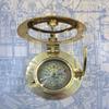 Латунный круглый солнечный компас – 7 см направленный магнитный навигационный инструмент для кемпинга, походов, туризма, отделка под старину