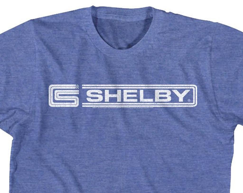 Carroll Shelby Badge Logo Heather Royal Blue Shirts