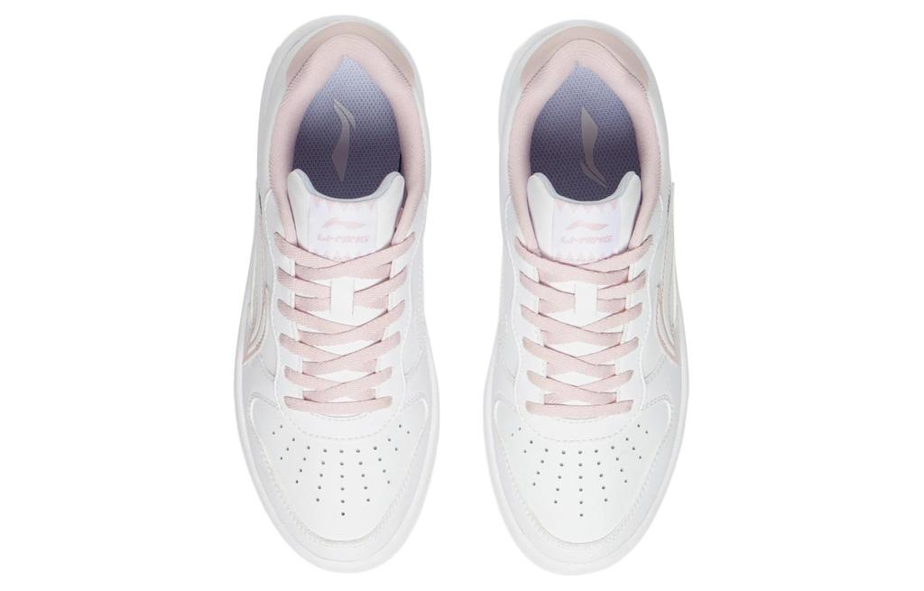 Li Ning Pontoons Low top Skateboard Shoes Women's White Pink AGCS420-5