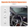 Glossy Black Steering Wheel Trim Ring Cover For BMW 5 Series G60 2024+