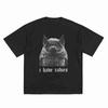 I Have Rabies Bat Grunge Y2K Unhinged Meme Short Sleeve Tee 100% Cotton T-Shirt