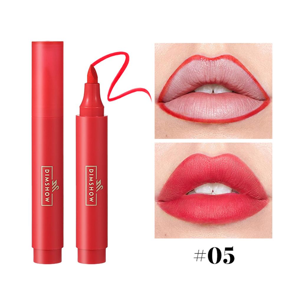 Lip Stain Marker Pen Liquid Dye Lip Tint Водостойкий Стойкий Карандаш Для Губ Увлажняющий Не Размазывающийся Матовый Макияж Для Губ