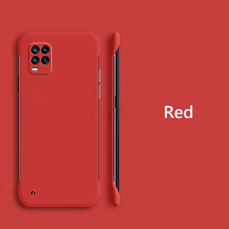 Candy Color Frameless Slim Skin Matte Hard PC Back Cover Case On For Xiaomi Mi 10 Lite Mi10Lite Youth G ShockProof Fundas Coque