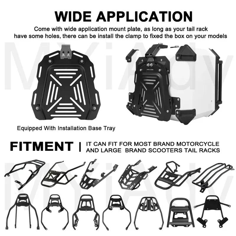 45L Universal Motorcycle Top Case Rear Luggage Helmet Box For BMW For VOGE For HONDA For Yamaha For Honda For Suzuki For Kymco