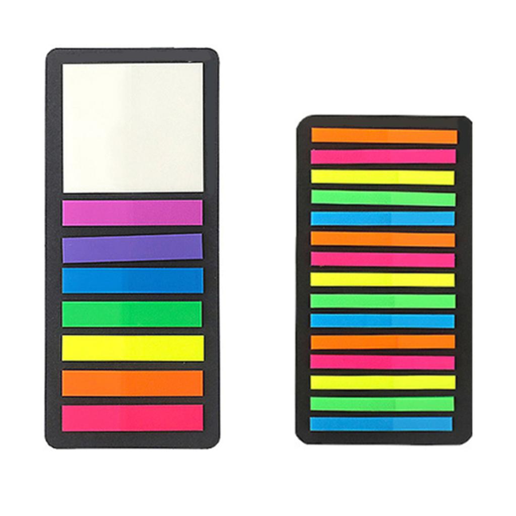 160/300Pcs Translucent Sticky Notes Multifunctional Colored Index Tabs Long Page-Markers Sticky Index Tabs for Notebooks