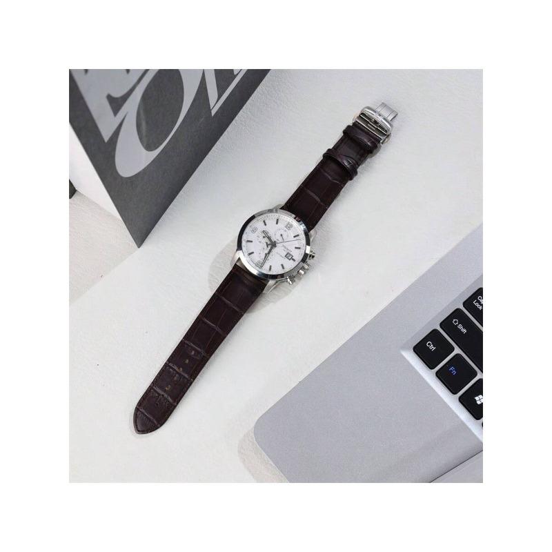 Tissot Механические часы, ремешок из натуральной кожи, водозащита 200 м, мужская модель T055.427.16.017.00