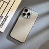 Натуральный титан ПК Чехол для телефона Для For Iphone 1 14 13 Pro Max Plus Гальванизированный Решетчатый Гофрированный Жесткий Задний Чехол