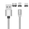 3 в 1 светодиодный магнитный кабель для быстрой зарядки USB Type C кабель магнитное зарядное устройство USB C зарядка Micro USB провод для мобильного телефона xiaomi шнур
