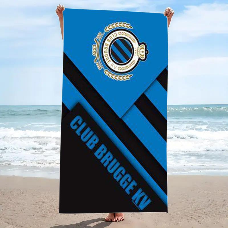 Club Brugge Print Beach Towel, Large Soft Quick Dry Towel for Beach Camping Swimming