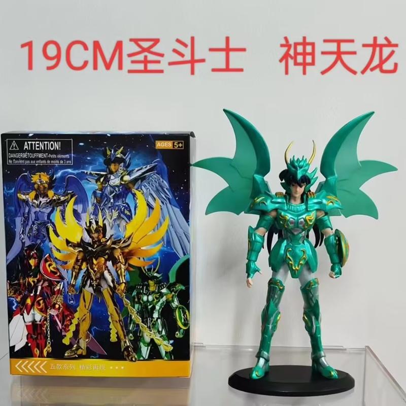 Anime Saint Seiya God Cloth Figure Phoenix Ikki Hyoga Seiya Shiryu Standing Figure Toy PVC Box Figure Collection Decoration