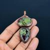 Dragon Blood Jasper Copper Electroformed Pendant, Handmade Gemstone Pendant Jewelry, Gifts For Wife Brand New Pendant