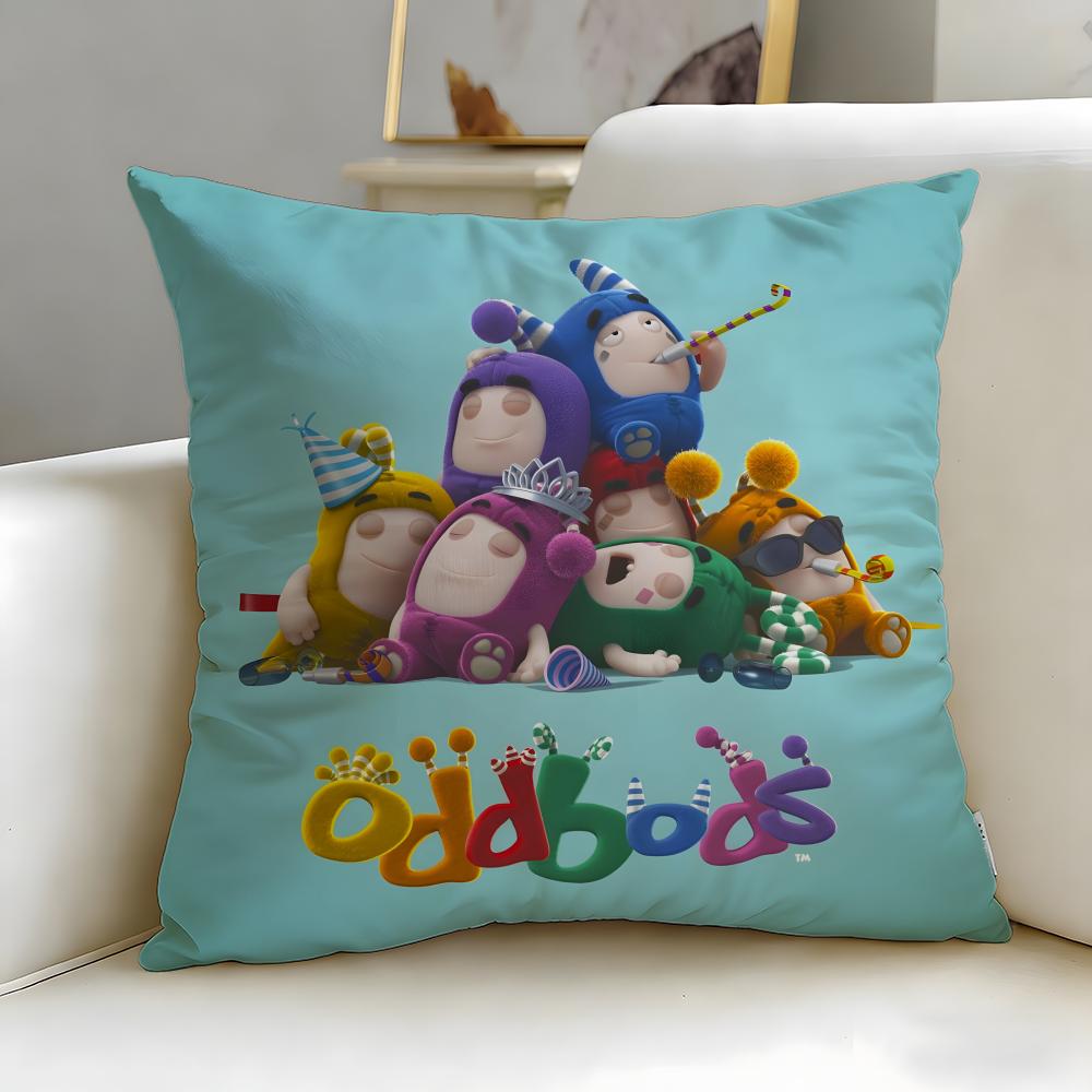 Популярный мультфильм Oddbods Наволочка Мягкая и Легко стирающаяся – Универсальная для Дивана, Кровати, Путешествий и Офиса
