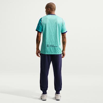 Мужские футбольные майки Nike FC Мужские Морозно-зеленый/Морозно-зеленый/Спортивно-красный/Синий Loyalty Круглый вырез Умеренные