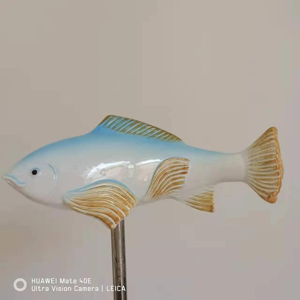 1 шт. Керамические садовые поделки из смолы Koi, декоративные украшения для газона, разноцветные поделки из смолы для украшения двора