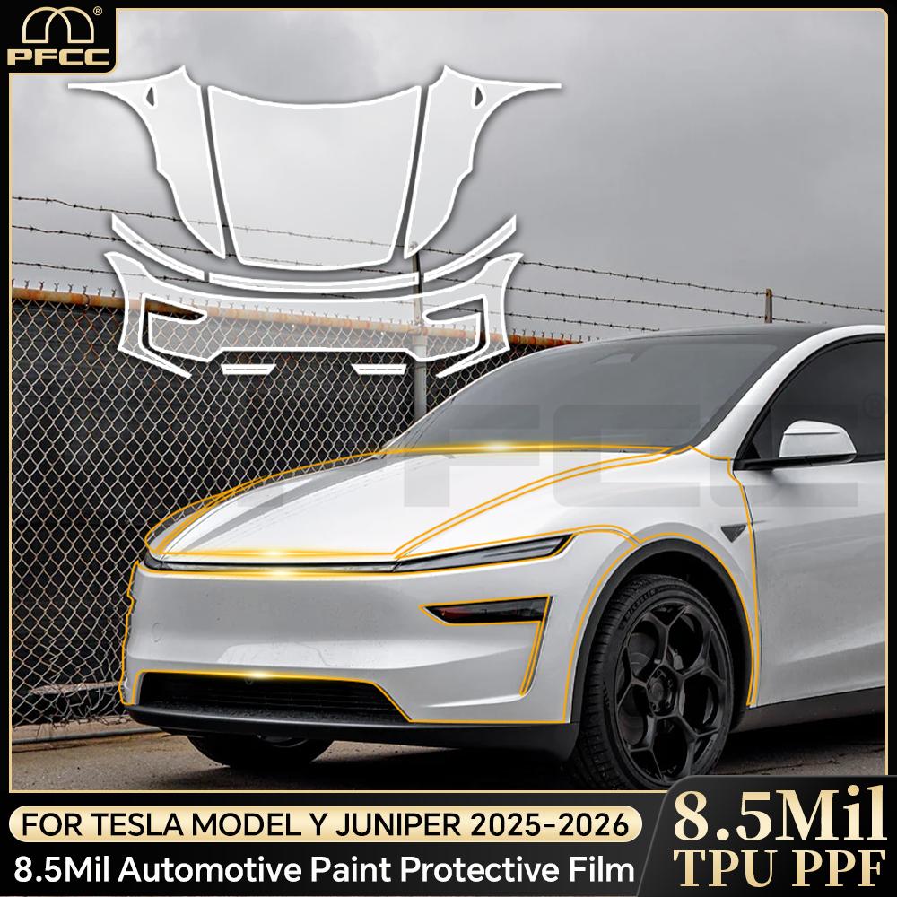PFCC Car Paint Protection Film Clear Bra Front Scratch Resistant TPU PPF for Tesla Model 3 Y X S 2016-2023 3 Highland 2024