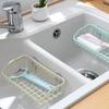 Wall Hanging Sink Drain Basket Kitchen Storage Rack with Suction Cup Bathroom Shelf Home Decoration Organizer Kitchen Gadgets