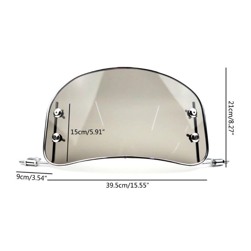 Универсальное ветровое стекло для мотоцикла Ветрозащитный протектор для мотоцикла Ветрозащитный дефлектор Модификация деталей Универсальные подгонки