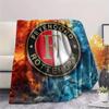 Feyenoord Rotterdam Flannel Blanket, High quality Comfortable for All Seasons, Home Decor, Warmth and Comfort