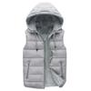 Men Autumn Winter Warm Vest with Hood Zipper Closure Waterproof Cold Prevention Sleeveless Casual Jacket Vest
