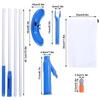 Efficient Underwater Pool Skimmer Multi-Functional Garden Hose Vacuum Pool Vacuum Cleaner  Spas
