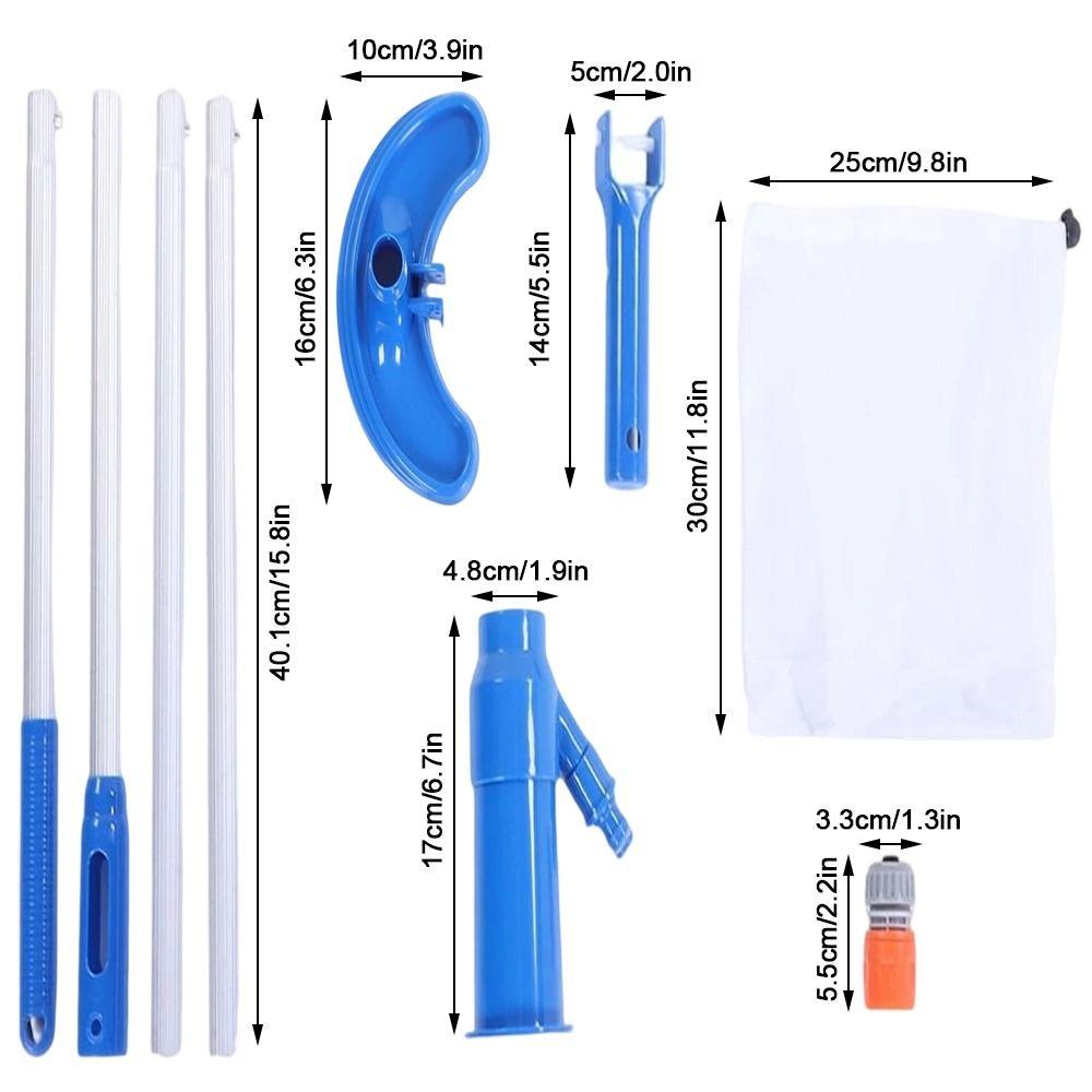 Efficient Underwater Pool Skimmer Multi-Functional Garden Hose Vacuum Pool Vacuum Cleaner Spas