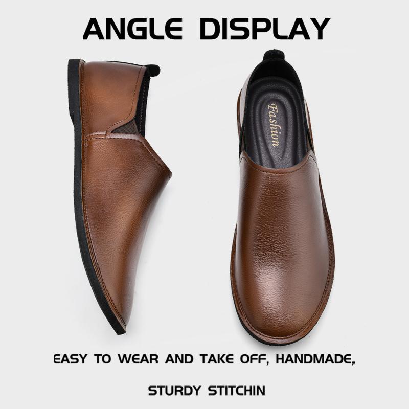 Модные дышащие лоферы для бизнеса, мужские туфли-лодочки из натуральной кожи, удобные туфли на мягкой подошве, мокасины, ультралегкие слипоны для ходьбы