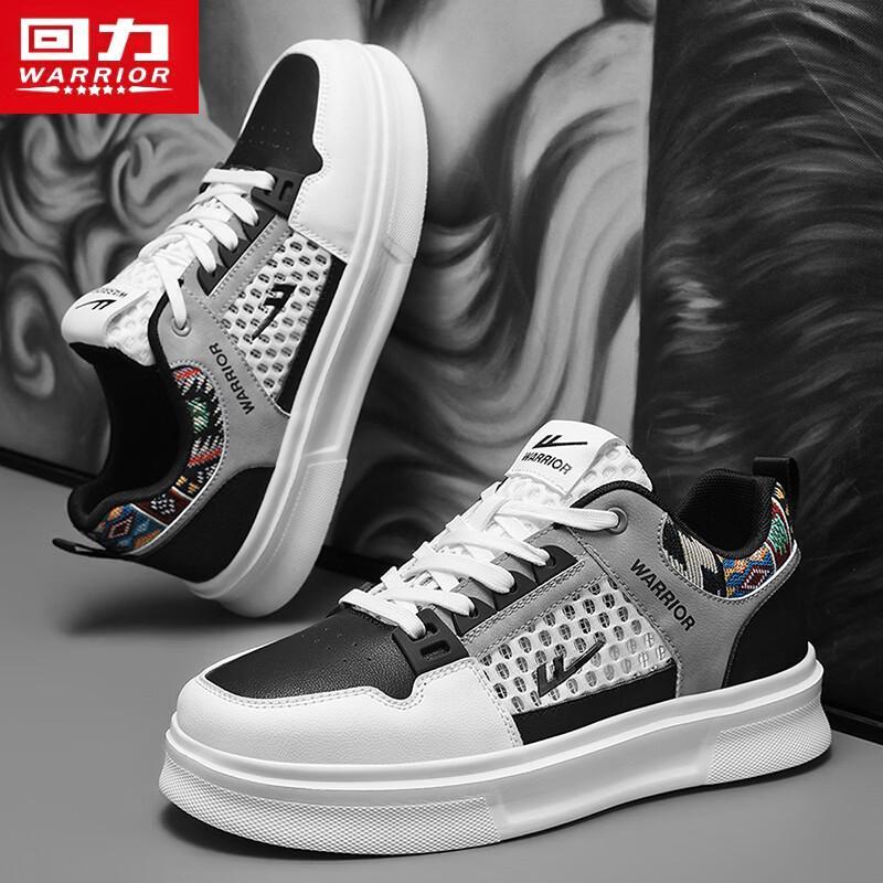 Warrior Men's L699C Breathable Thick-Sole Casual Skate Shoes