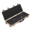 Hard Rifle Case, Lockable Rifle Case with Pre-cut Foams, 1016 mm Gun Storage with Wheels, IP67 Waterproof & Dustproof Movable Large Pistol Storage for