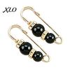 Removable Waist Tightener 2Pcs Faux Pearl for Pants, Reusable Cincher Pin Fashion Accessories Loose Jeans, No Sewing Waistband Skirts Skirt