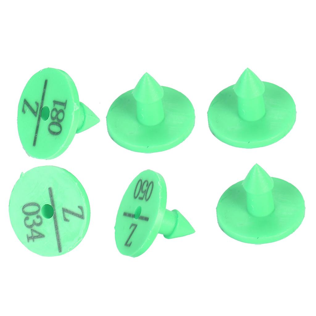 100Pcs Quality Plastic Animal Livestock Ear Tag for Rabbit Fox Dog  Marker Label(Green)