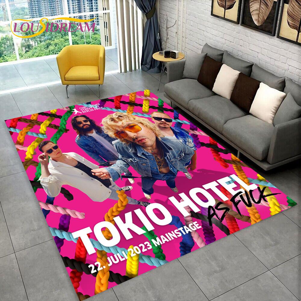 Tokio Hotel Рок-группа Билл Каулитц Ковер Коврик для дома Гостиная Спальня Диван Придверный коврик Декор, детский ковер Нескользящий коврик для пола