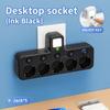 Wall Mounted Wall Power Socket 2/ 3 / 4/ 5 Plugs Power Strip Durable Socket Adapter  Home Offices