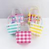 Mini Handbag Sweet Three-dimensional Flower Plastic Woven Basket 100-day Banquet Bridesmaid Gift Basket