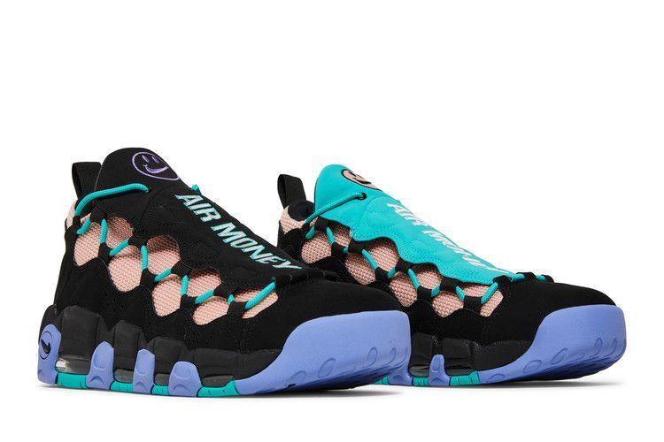Men's Sneakers Nike Air More Money Have a Nike Day Black/White-Space Purple-Bleached Coral-Hyper Jade