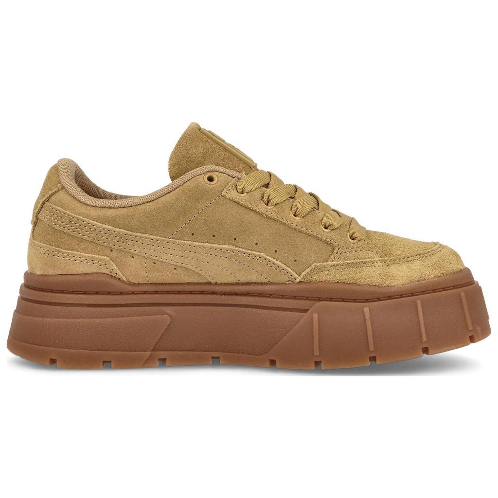 Puma Женские кроссовки Mayze Stack Замша Коричневый Золотой 383983-03