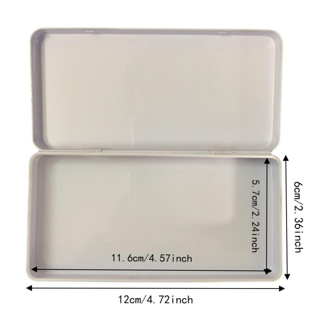 Portable Watercolor Paint Box Empty Grid Pigment Storage Tray Art Palette Outdoor Painting