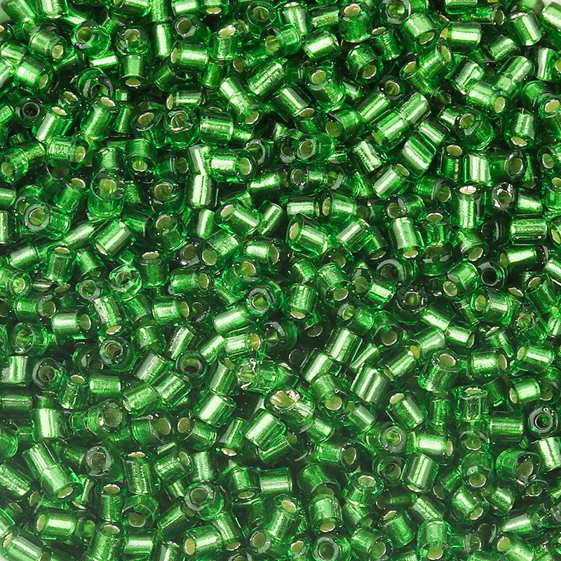Silver-Plated 2.5mm Colored Glass Seed Beads for DIY Bracelets and Beading Projects