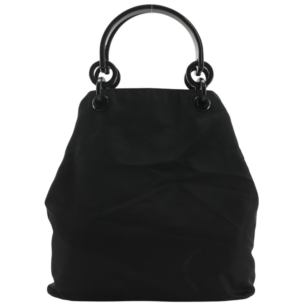 PRADA Handbag black Nylon/plastic Women Used