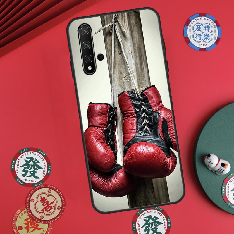 Boxing Gloves For Huawei Nova 12s 7i 8i 11i 12i Y73 Y70 Y90 Y60 Y72 Y61 Y91 9 10 SE P30 Pro P40 Lite Case