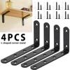 1/5 Sets L Shape Shelf Brackets Heavy Duty Shelf Bracket Wall Mounted Right Angle Support Holder DIY Steel Furniture Home Decor