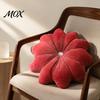 Flower Shaped Sofa Pillows Throw Pillow, 18 Inch Decorative Floral Cushion, Velvet Round for Couch Pillow with Rhinestone Accent Bed Chair Comfortable