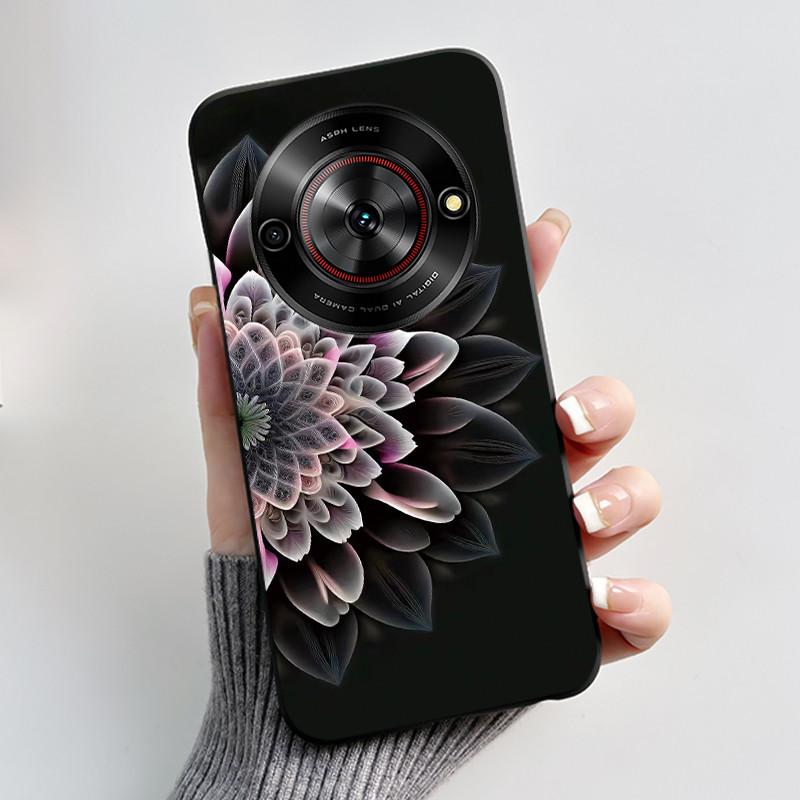 Чехол для телефона ZTE Blade A75 5G Z2357N Nubia Focus 5G Чехол Роскошный Дракон Милый Крутой Мальчики Девочки Черный Мягкий ТПУ Задняя Крышка